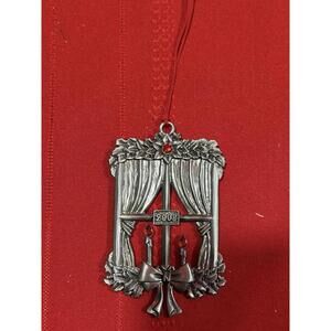 Avon 2008 Christmas Window Pewter Collectible Ornament